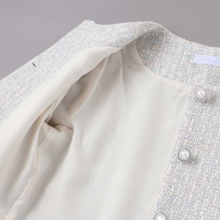 ラメ入りツイードジャケットスカートセットアップ(110~130cm) | Tartine et Chocolat | 詳細画像15 