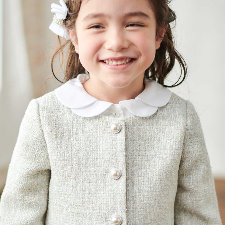 ラメ入りツイードジャケットスカートセットアップ(110~130cm) | Tartine et Chocolat | 詳細画像5 