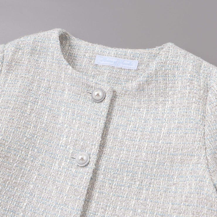 ラメ入りツイードジャケットスカートセットアップ(110~130cm) | Tartine et Chocolat | 詳細画像9 