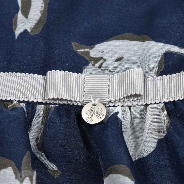 日本製】分織スパンツイル花柄ジャンパースカート(110~130cm)[品番