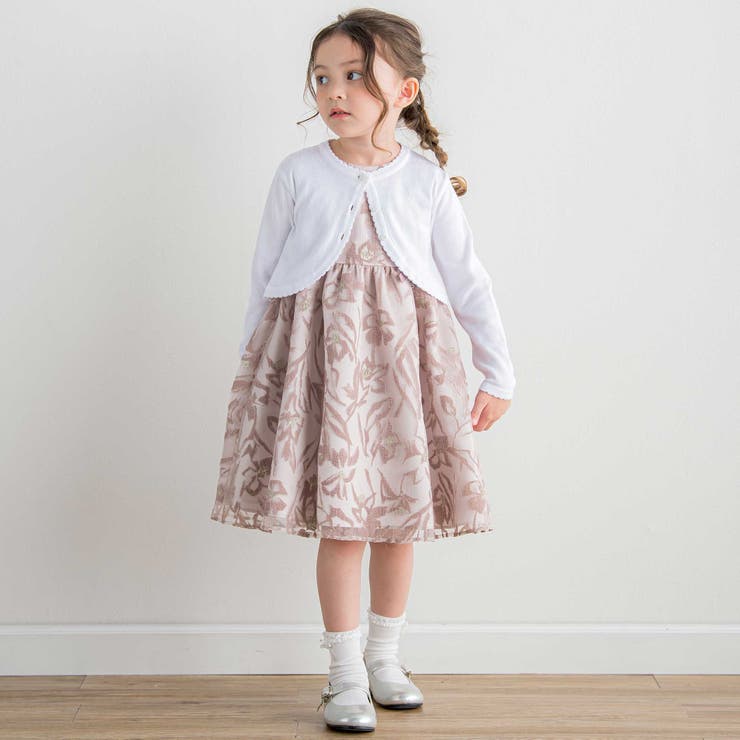 【日本製】ワッシャーオーガンジーフロッキープリントワンピース(100~140cm… | Tartine et Chocolat | 詳細画像4 