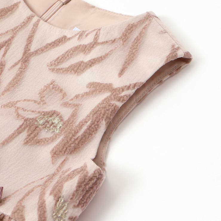 【日本製】ワッシャーオーガンジーフロッキープリントワンピース(100~140cm… | Tartine et Chocolat | 詳細画像9 