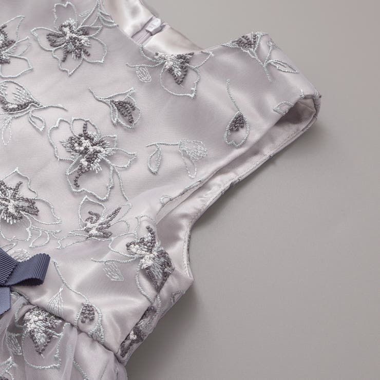 【日本製】チュール花柄刺しゅうジャンパースカート(110~130cm) | Tartine et Chocolat | 詳細画像13 