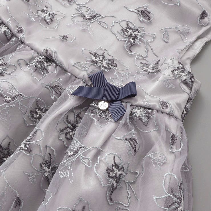 【日本製】チュール花柄刺しゅうジャンパースカート(110~130cm) | Tartine et Chocolat | 詳細画像14 