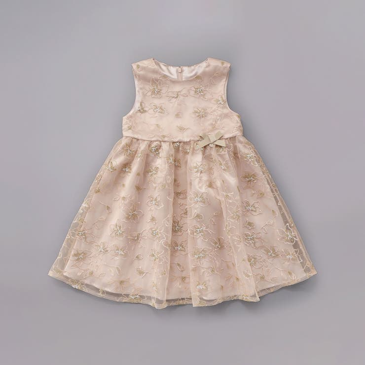 【日本製】チュール花柄刺しゅうジャンパースカート(110~130cm) | Tartine et Chocolat | 詳細画像8 