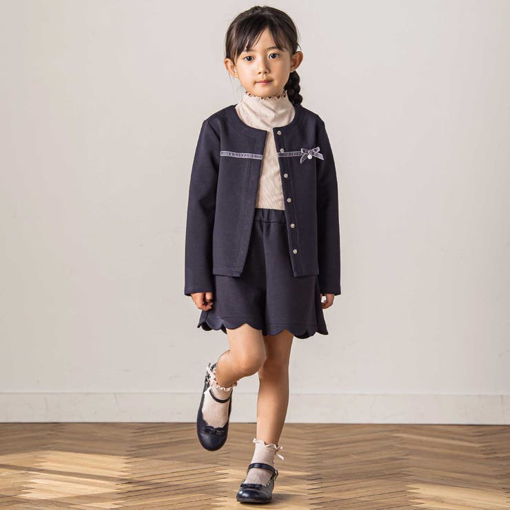 【お揃い】ポンチリボンカーディガン(100-140cm) | Tartine et Chocolat | 詳細画像4 