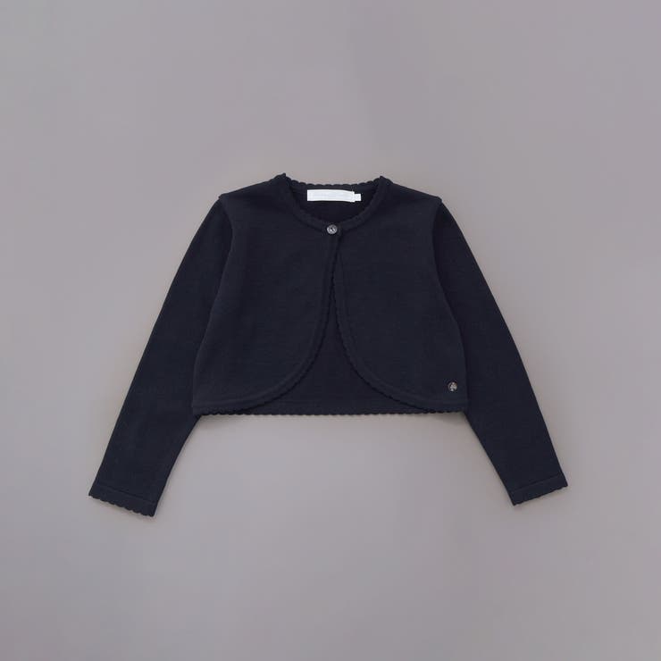 【日本製】ロゴチャーム付きニット長袖カーディガン(110~130cm) | Tartine et Chocolat | 詳細画像14 