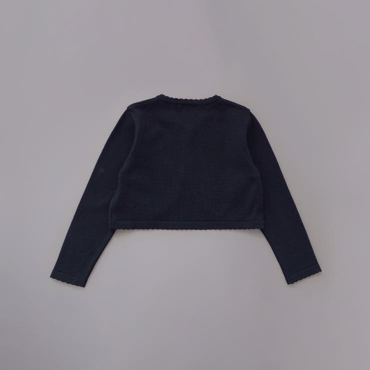 【日本製】ロゴチャーム付きニット長袖カーディガン(110~130cm) | Tartine et Chocolat | 詳細画像15 