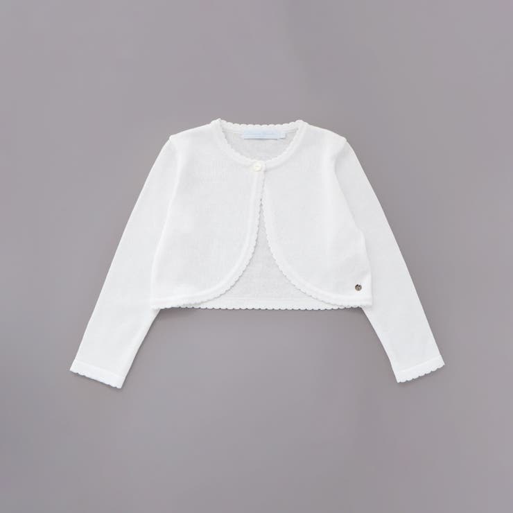 【日本製】ロゴチャーム付きニット長袖カーディガン(110~130cm) | Tartine et Chocolat | 詳細画像7 