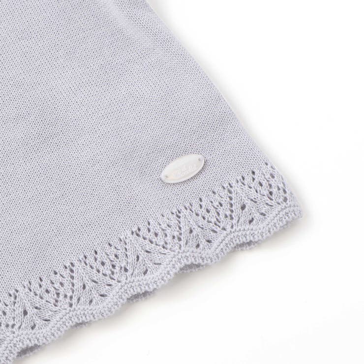 【日本製】【お揃い】ドラロン綿飾り編み長袖カーディガン(100~140cm) | Tartine et Chocolat | 詳細画像9 