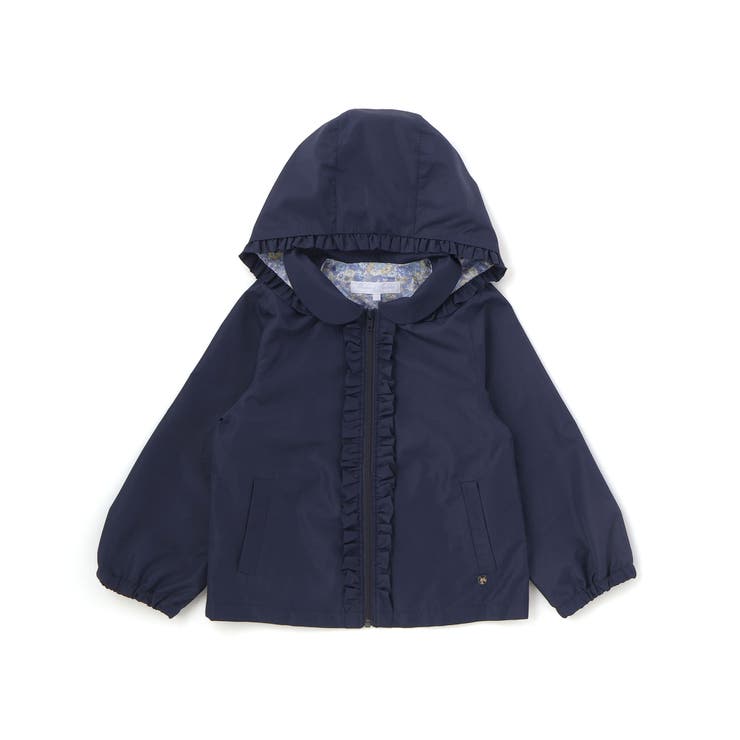 ネイビー | 【お揃い】フード取り外しxタフタxリバティ(leontyne dream)タナロ… | Tartine et Chocolat