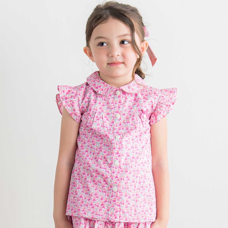 ピンク系 | リバティタナローンブラウス | Tartine et Chocolat