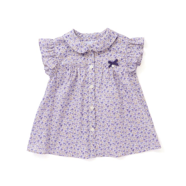 パープル系 | リバティタナローンブラウス | Tartine et Chocolat