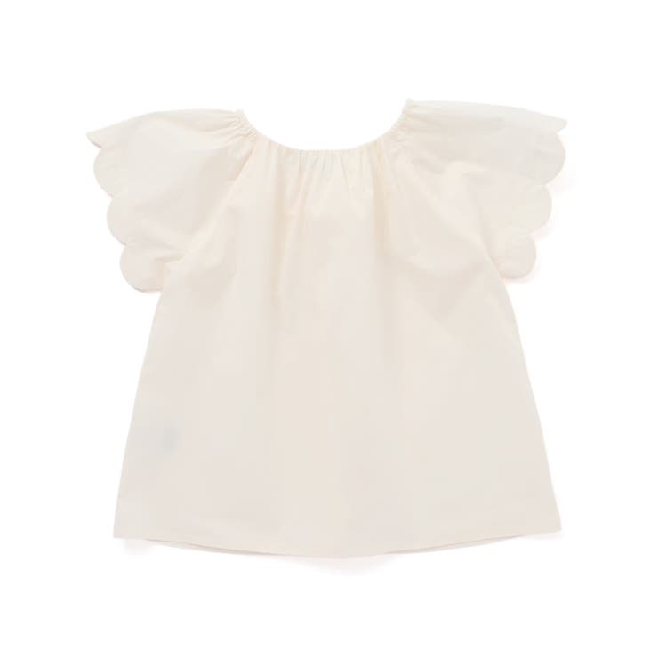 ハイブリッドタイプライタースカラップブラウス(100~140cm) | Tartine et Chocolat | 詳細画像2 