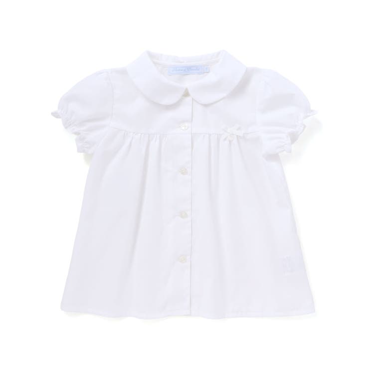 コットンシャンブレー襟付きパフスリーブブラウス(100~140cm) | Tartine et Chocolat | 詳細画像4 
