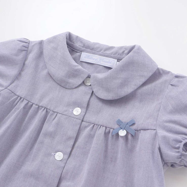 コットンシャンブレー襟付きパフスリーブブラウス(100~140cm) | Tartine et Chocolat | 詳細画像8 
