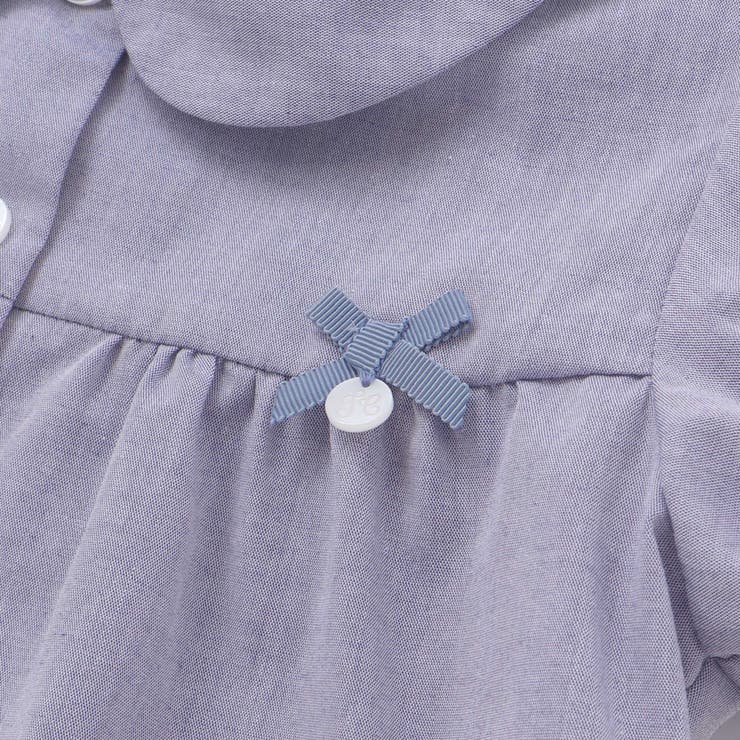 コットンシャンブレー襟付きパフスリーブブラウス(100~140cm) | Tartine et Chocolat | 詳細画像9 