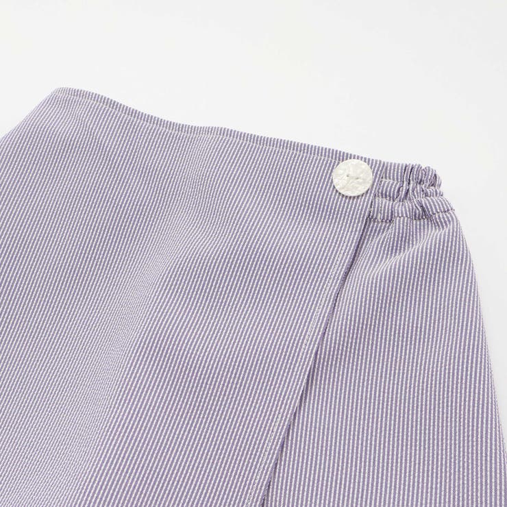 【日本製】シアーサッカーストライプスカートパンツ(90～140cm) | Tartine et Chocolat | 詳細画像6 