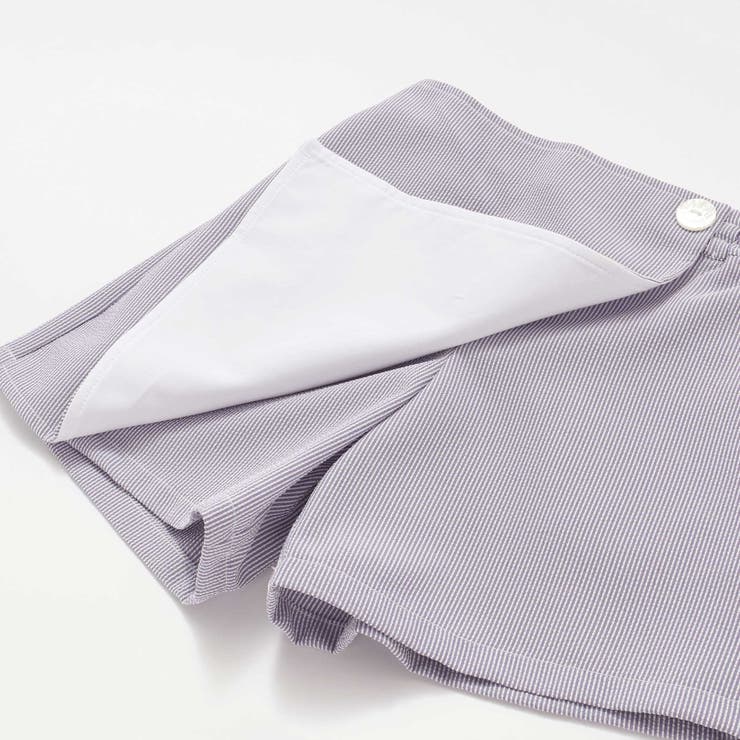 【日本製】シアーサッカーストライプスカートパンツ(90～140cm) | Tartine et Chocolat | 詳細画像9 