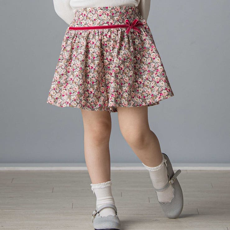 ピンク系 | 【日本製】【お揃い】リバティ(Leila)シャツコールキュロット(90~140c… | Tartine et Chocolat