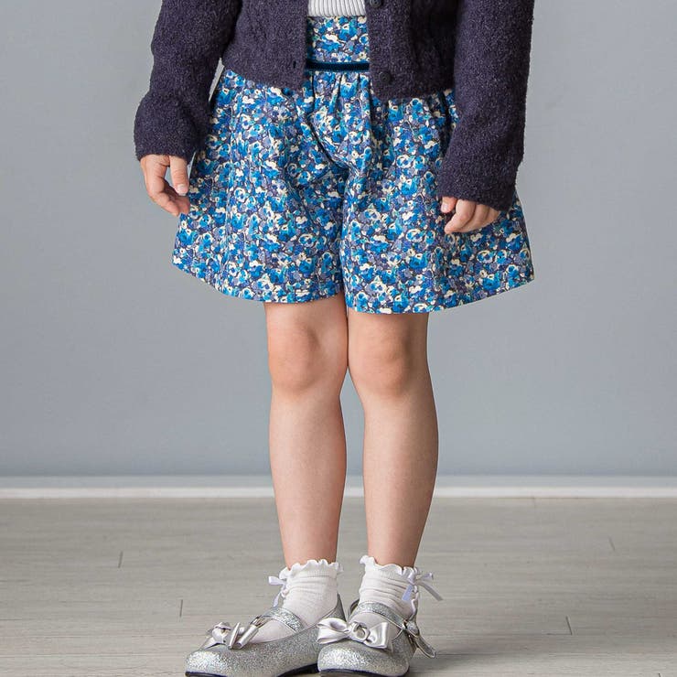 ブルー系 | 【日本製】【お揃い】リバティ(Leila)シャツコールキュロット(90~140c… | Tartine et Chocolat