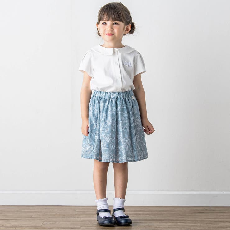 【お揃い】コシラカット葉っぱ枝プリントスカート(90~140cm) | Tartine et Chocolat | 詳細画像2 