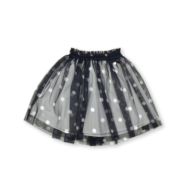 【日本製】ドットチュールニットスカート(100~140cm) | Tartine et Chocolat | 詳細画像5 