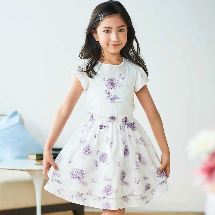 【日本製】【お揃い】オーガニックコットンフラワープリントスカート(90～140c… | Tartine et Chocolat | 詳細画像5 