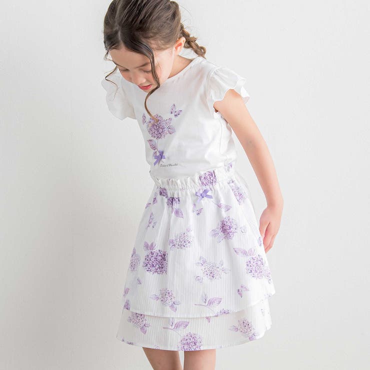 【日本製】【お揃い】オーガニックコットンフラワープリントスカート(90～140c… | Tartine et Chocolat | 詳細画像6 