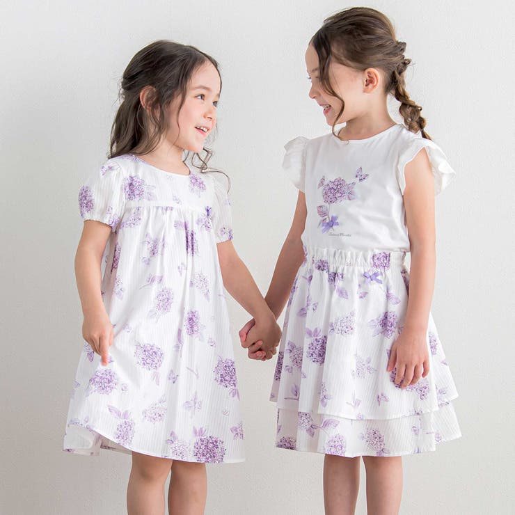 【日本製】【お揃い】オーガニックコットンフラワープリントスカート(90～140c… | Tartine et Chocolat | 詳細画像8 