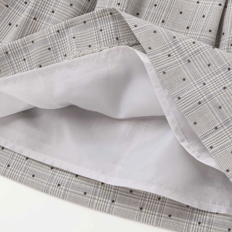 【日本製】【お揃い】チェックフロッキードットスカート(100~140cm) | Tartine et Chocolat | 詳細画像10 