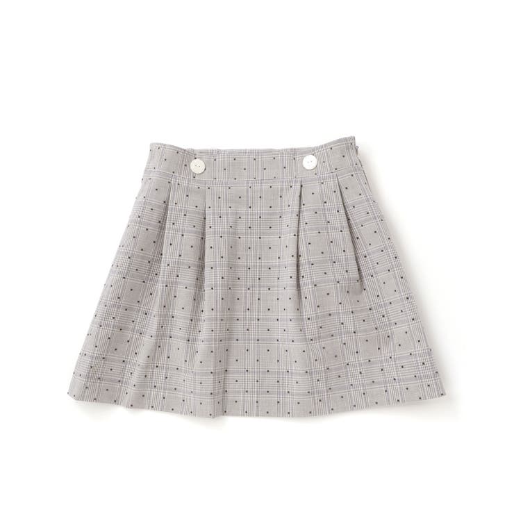 【日本製】【お揃い】チェックフロッキードットスカート(100~140cm) | Tartine et Chocolat | 詳細画像5 