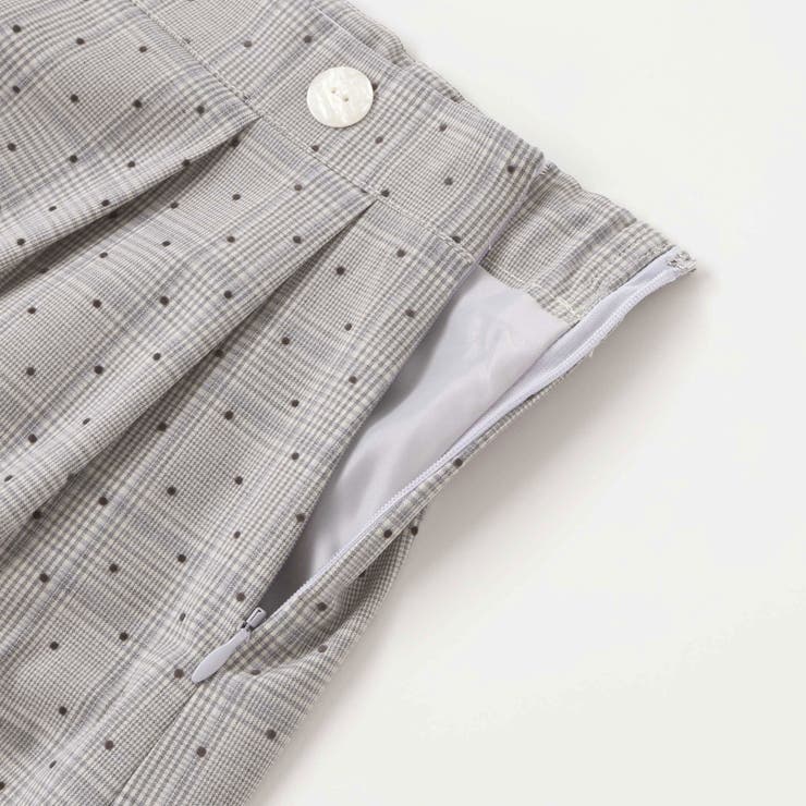 【日本製】【お揃い】チェックフロッキードットスカート(100~140cm) | Tartine et Chocolat | 詳細画像8 