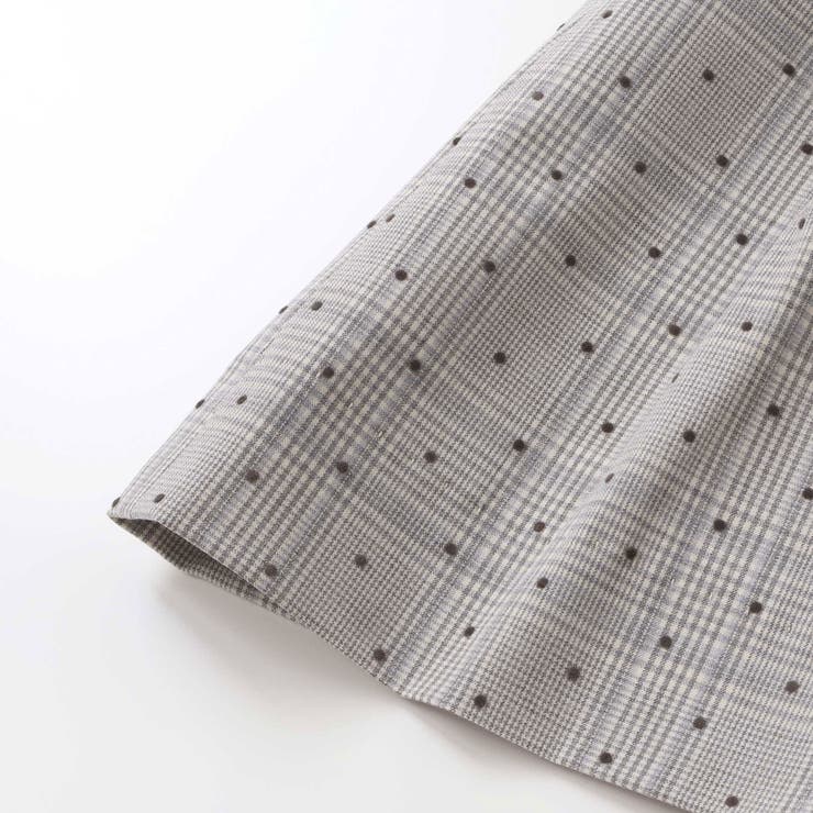 【日本製】【お揃い】チェックフロッキードットスカート(100~140cm) | Tartine et Chocolat | 詳細画像9 