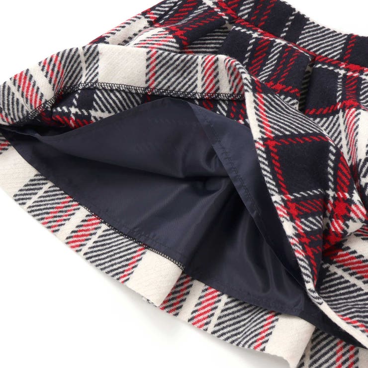 【日本製】【お揃い】ウールチェックフロントタックスカート(100~140cm) | Tartine et Chocolat | 詳細画像13 