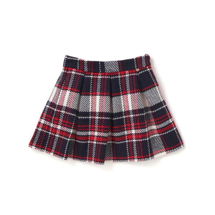 【日本製】【お揃い】ウールチェックフロントタックスカート(100~140cm) | Tartine et Chocolat | 詳細画像6 