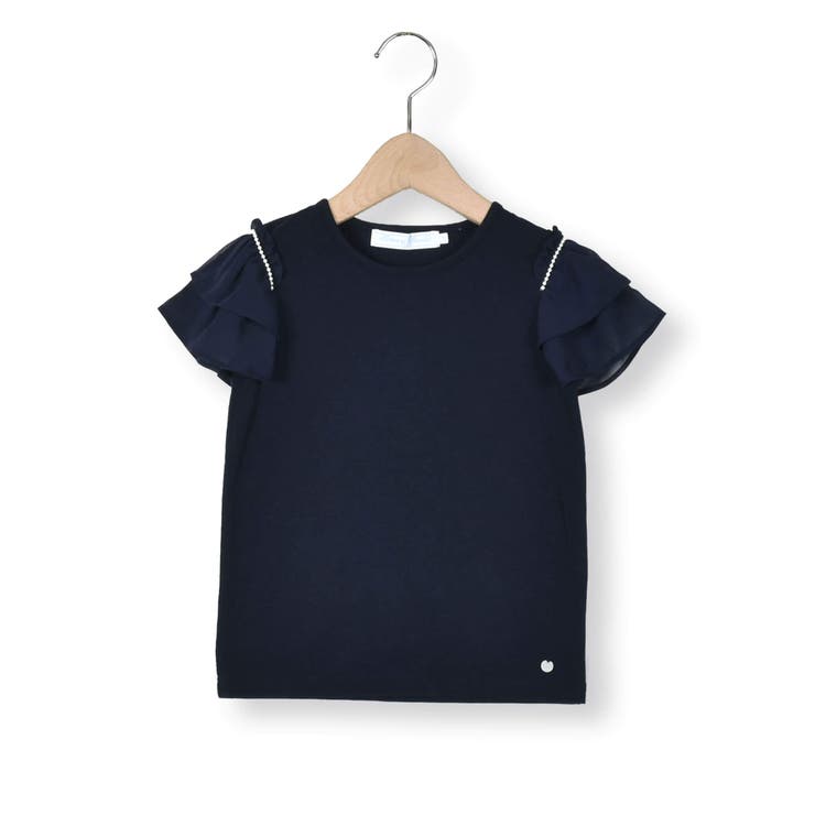 □美品【定価27500円】エンフォルドソフト天竺デコラティブTシャツ フリルM