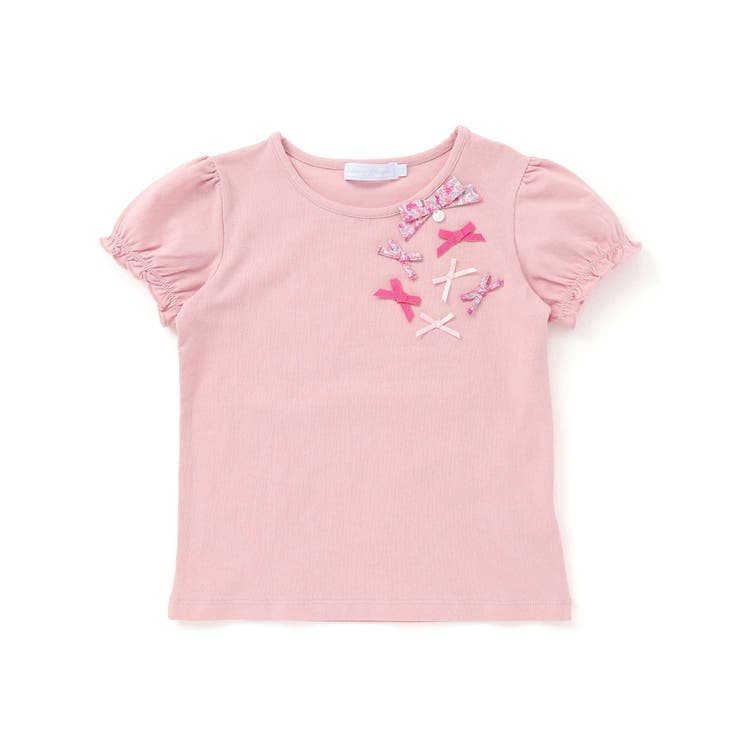 ベア天竺リバティリボン半袖Tシャツ | Tartine et Chocolat | 詳細画像10 