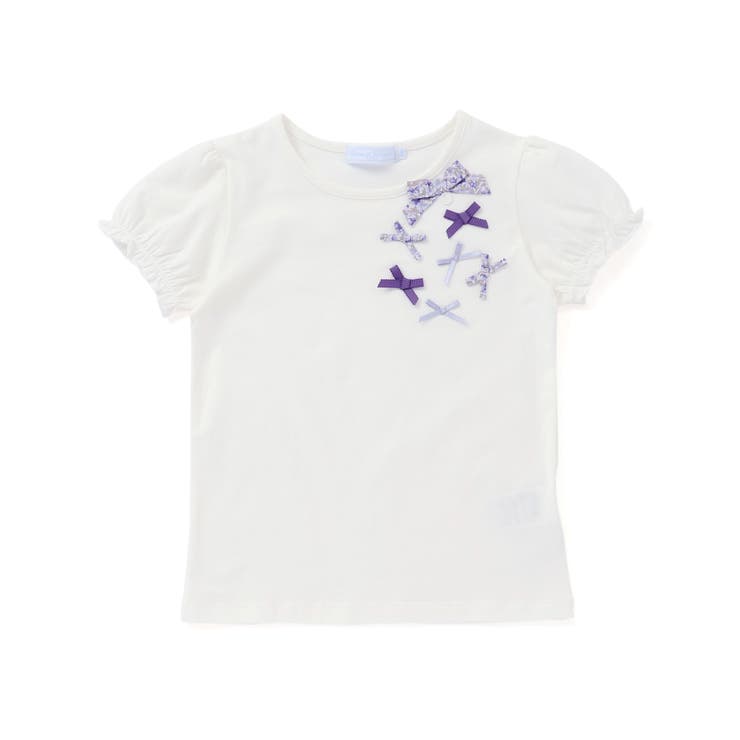 ベア天竺リバティリボン半袖Tシャツ | Tartine et Chocolat | 詳細画像8 