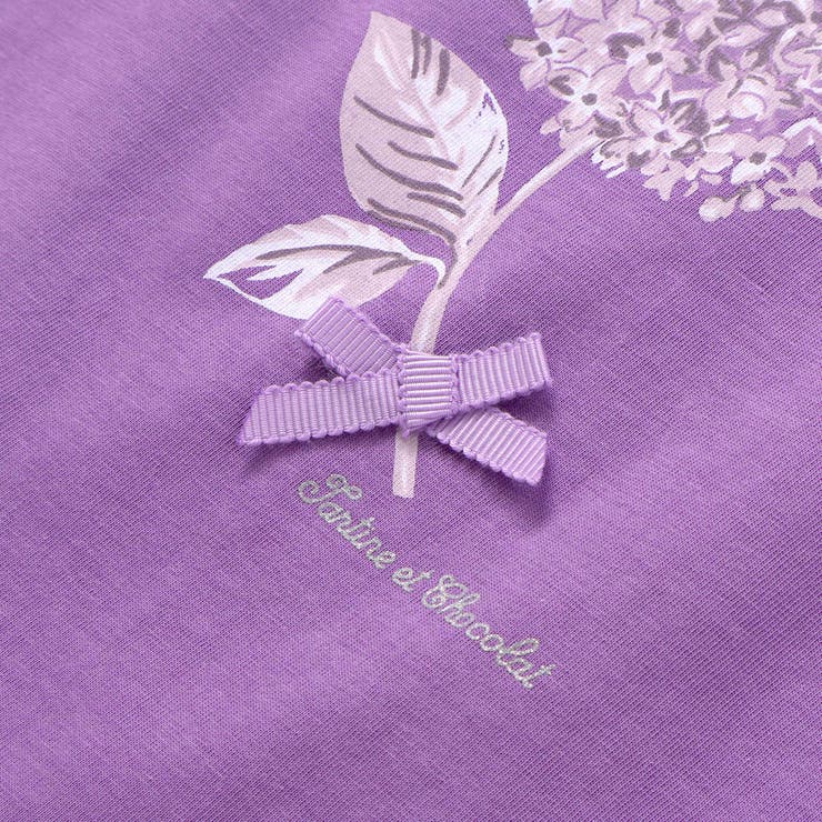 フラワープリント袖フリルTシャツ(90～140cm) | Tartine et Chocolat | 詳細画像13 