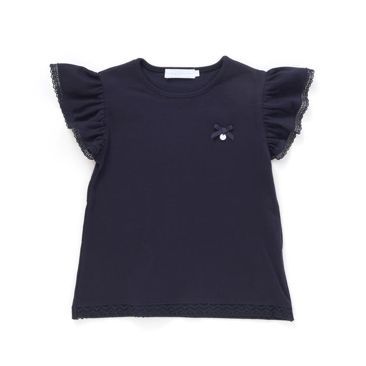 トーションレース袖フリルTシャツ(90～140cm) | Tartine et Chocolat | 詳細画像6 
