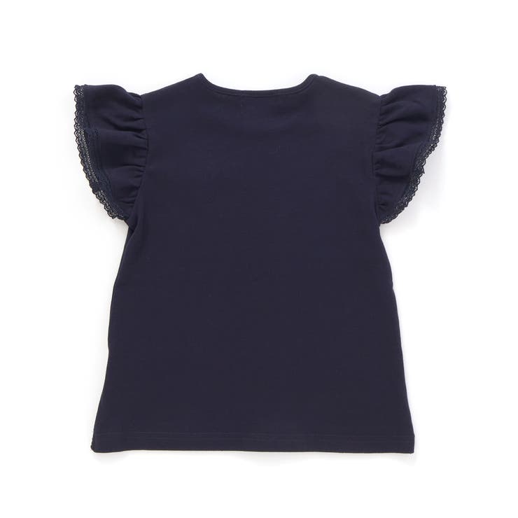 トーションレース袖フリルTシャツ(90～140cm) | Tartine et Chocolat | 詳細画像7 