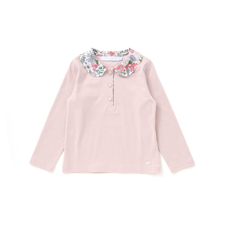 【日本製】【お揃い】リバティビエラ(DaisyMorisia)×花ボタン長袖Tシ… | Tartine et Chocolat | 詳細画像10 