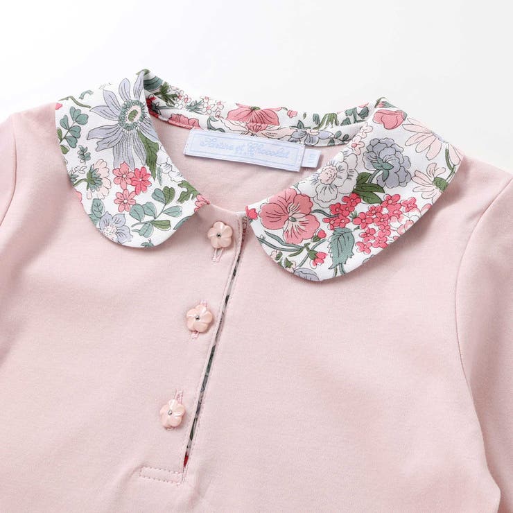 【日本製】【お揃い】リバティビエラ(DaisyMorisia)×花ボタン長袖Tシ… | Tartine et Chocolat | 詳細画像12 