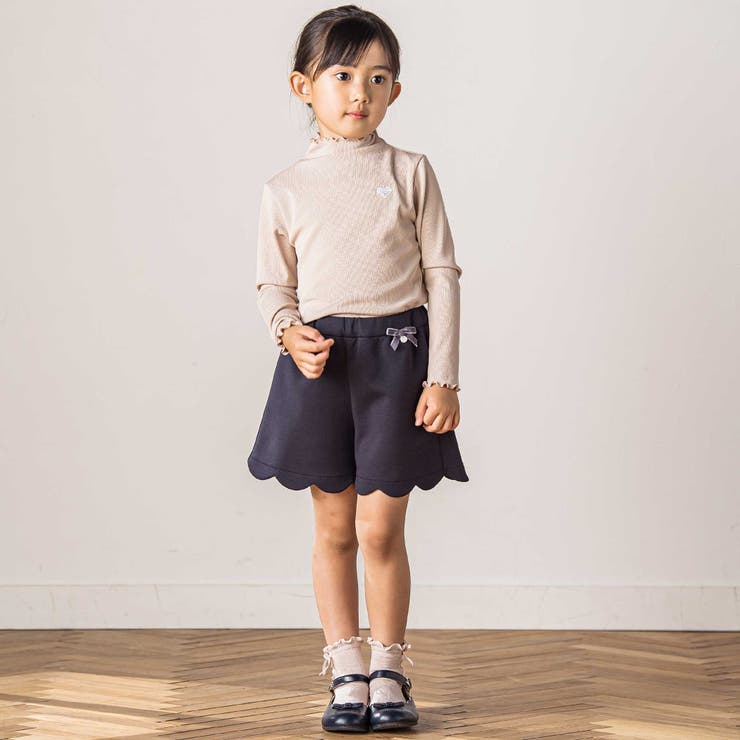 テレコハートワッペン刺しゅうTシャツ(100~140cm) | Tartine et Chocolat | 詳細画像2