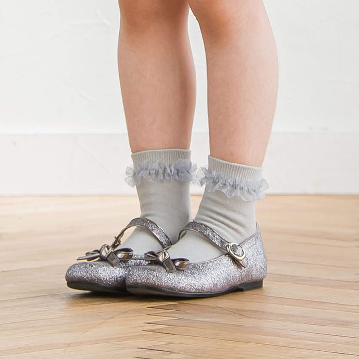日本製】ラメグリッターシューズ(16~20cm)[品番：BEBK0009585