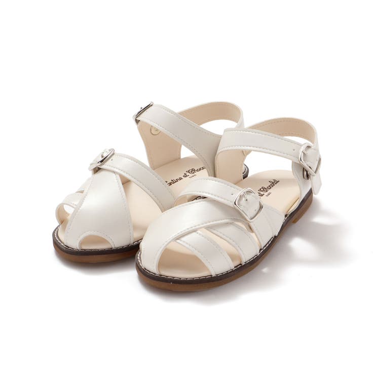 オフホワイト | 【日本製】カメストラップサンダル(15～20cm) | Tartine et Chocolat