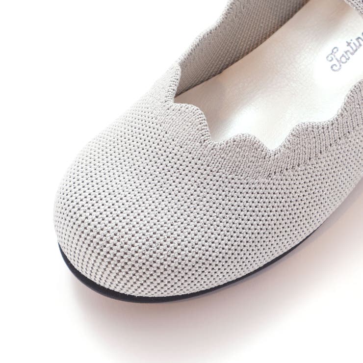 【日本製】ラメスカラップニットシューズ(16～20cm) | Tartine et Chocolat | 詳細画像4 