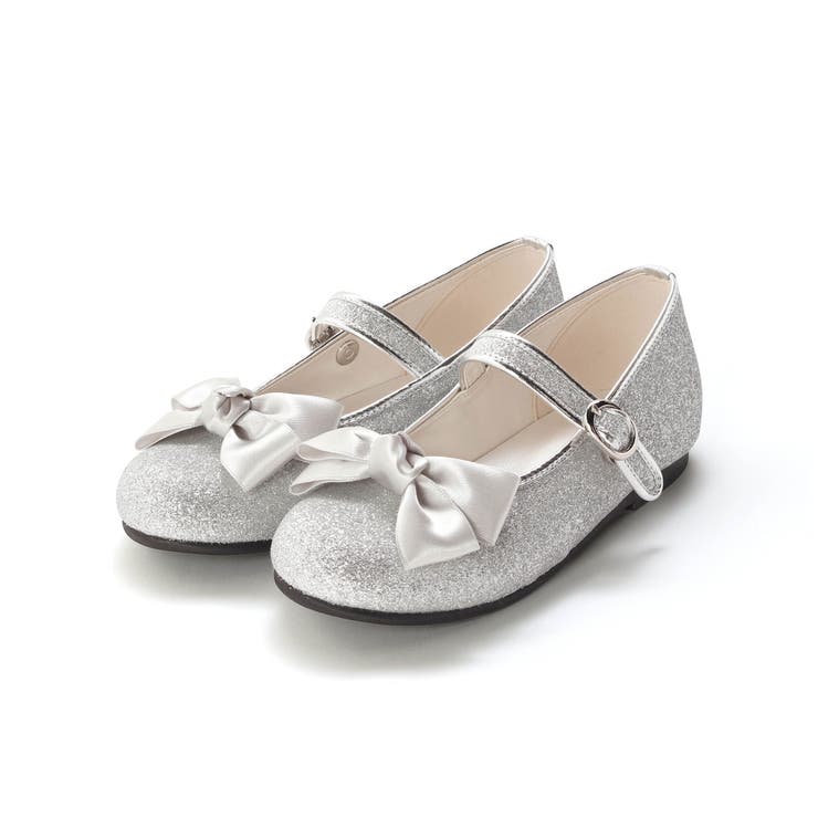 グレー | 【日本製】２WAYリボンラメグリッターシューズ(16～20cm) | Tartine et Chocolat