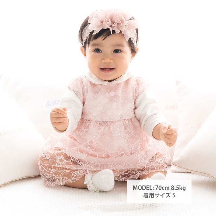 【日本製】ラメコードレースワンピース(70~90cm) | fillot de bébé réduction | 詳細画像4 